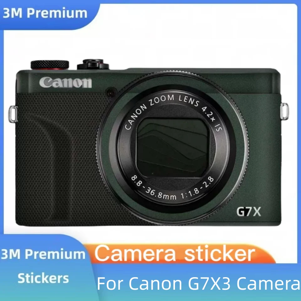 Dla Canon G7X znak III G7X3 Anti-Scratch naklejka na aparat płaszcz folia ochronna ochrona na nadwozie skórzany pokrowiec G7XMARKIII G7XMARK3