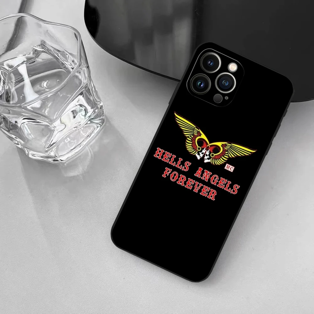 Hells Angels Phone Case for iphone 13 11 15ProMax 14 12 16Pro Xs Max Mini Xr X 7 8 Plus Shell Coque