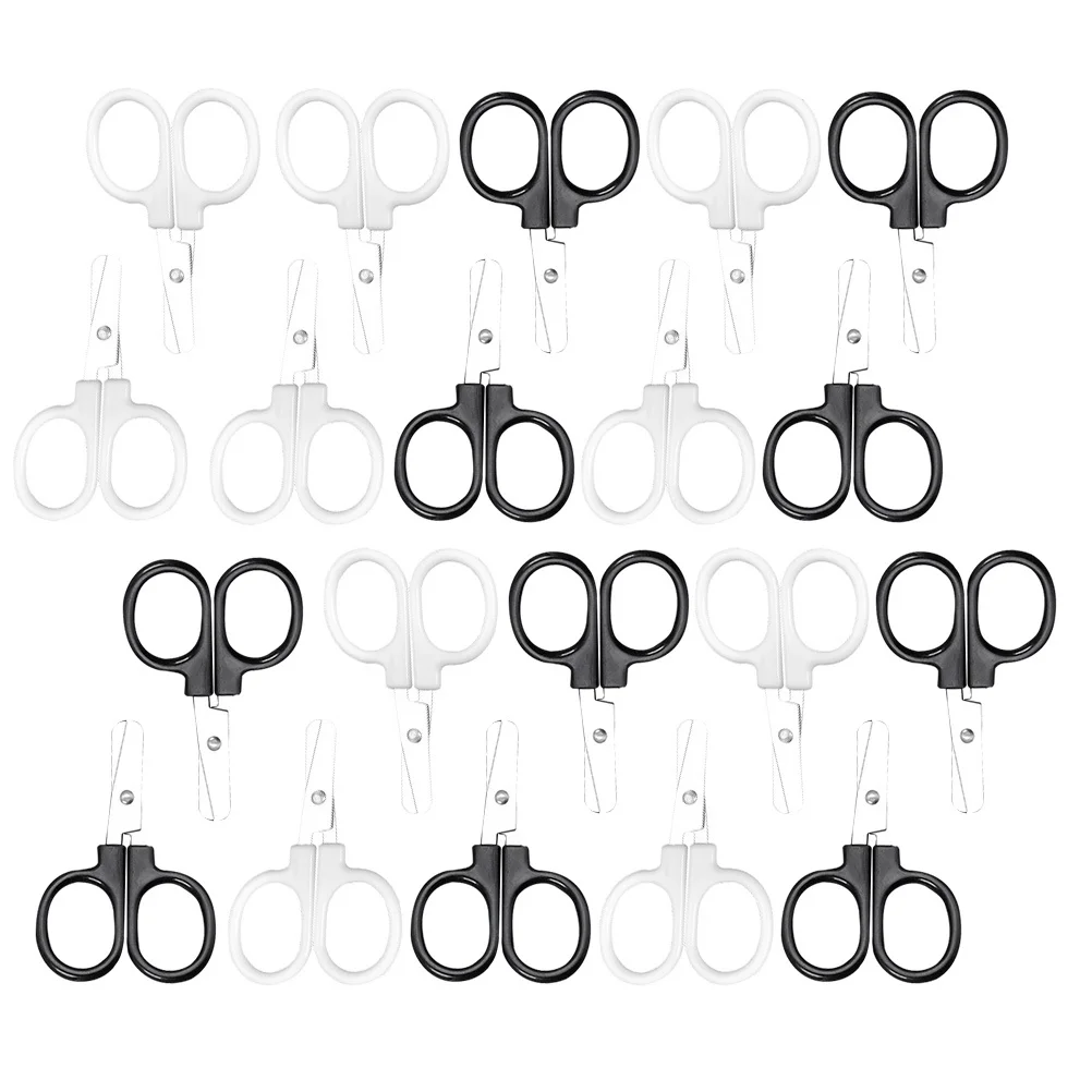 20Pcs Kids Safety Scissors Ultra Fine Tip for Paper Crafting Embroidery DIY Scrapbooking Cards Making Multi-Function Handcraft