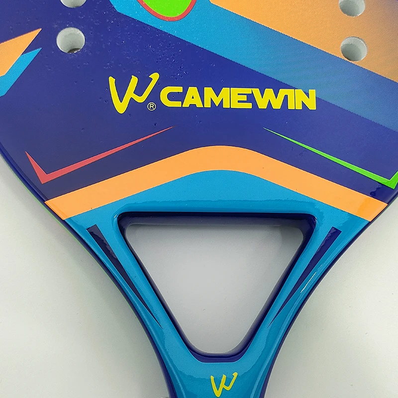 Camewin Beach Tennis Racket 50% Carbon Inner Core EVA Foam Fibe Send Protective Bag High Quality Tennis Racket 2024 the New view 6