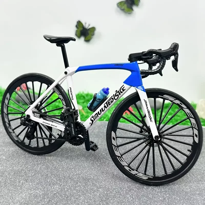 Nowy 1:8 Mini aluminiowy model roweru Diecast wielokolorowy górski palec metalowe rowery odlewania ciśnieniowe kolekcja symulacyjna prezenty zabawki