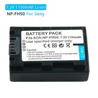 NP-FH50 NP-FH60 NP-FH70 7.2V 1150mAh Li-ion Rechargeable Camera Battery for Sony A230 A330 A290 A390 DCRSR11 DCRSR200 DVD305