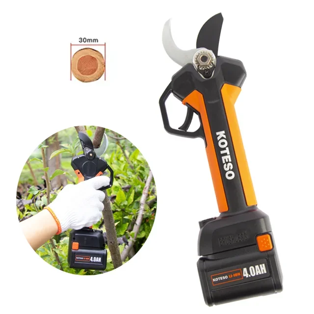 High quality and long endurance Electric garden shears pruner shears Lithium battery power scissors