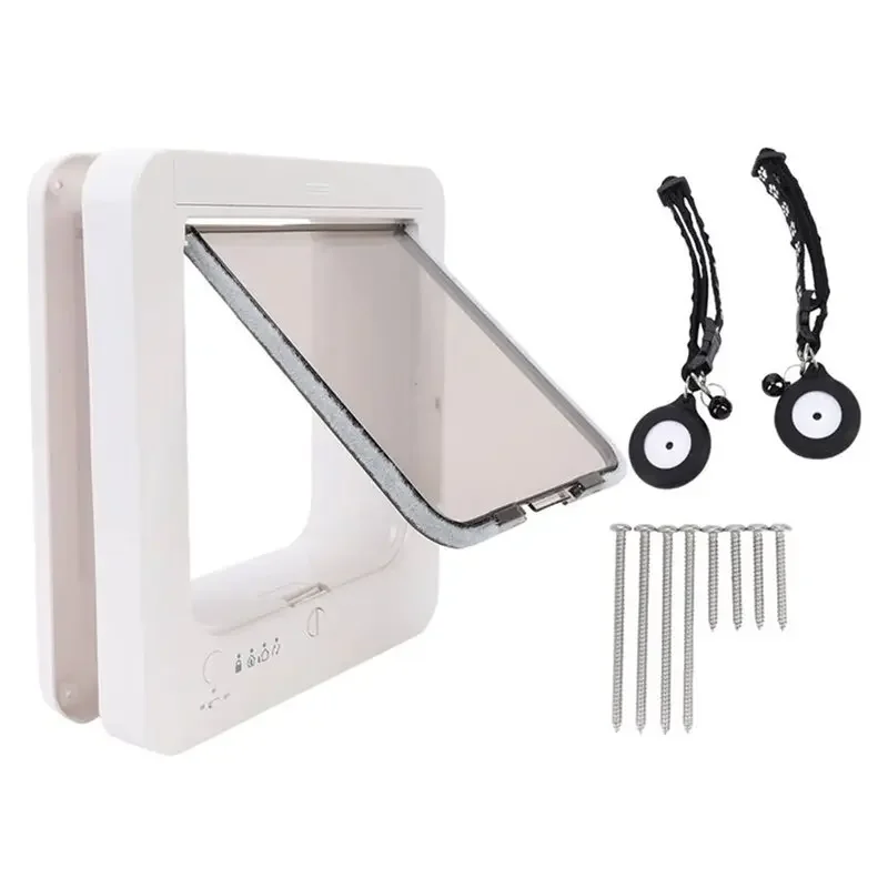 Pet Door For Home Collar Cat Door Smart Automatic Sensing With Collar Activationated Easy Installation