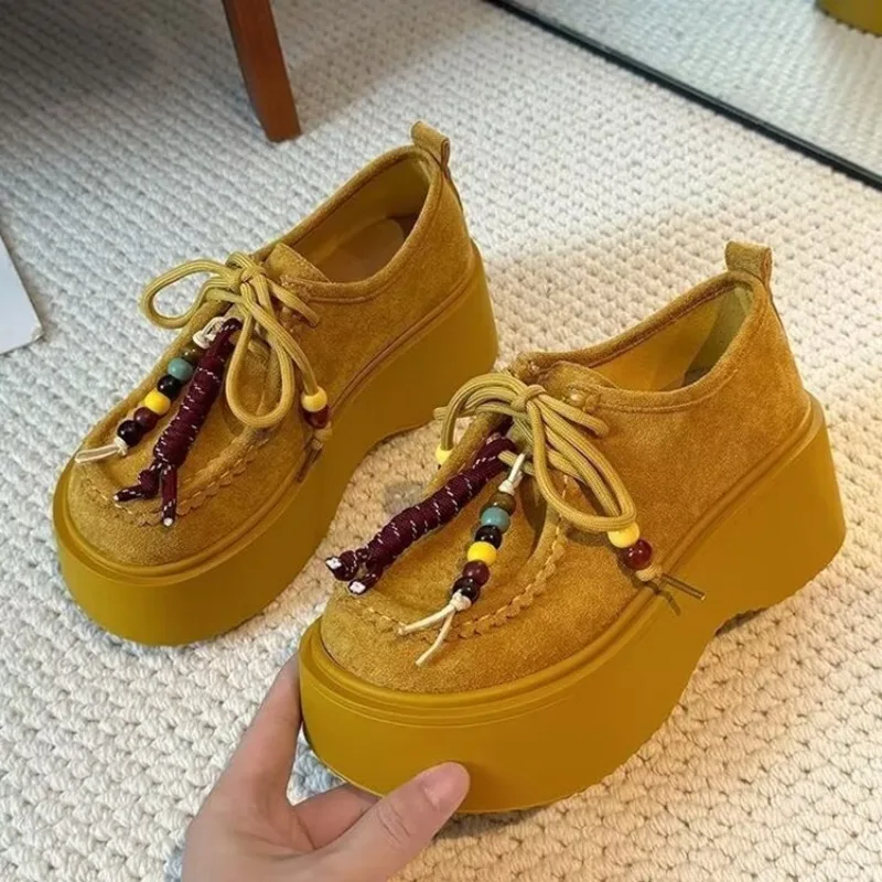 

НОВЫЕ женские туфли на толстой подошве, повседневная обувь на мягкой подошве, модная универсальная летняя осенняя женская обувь