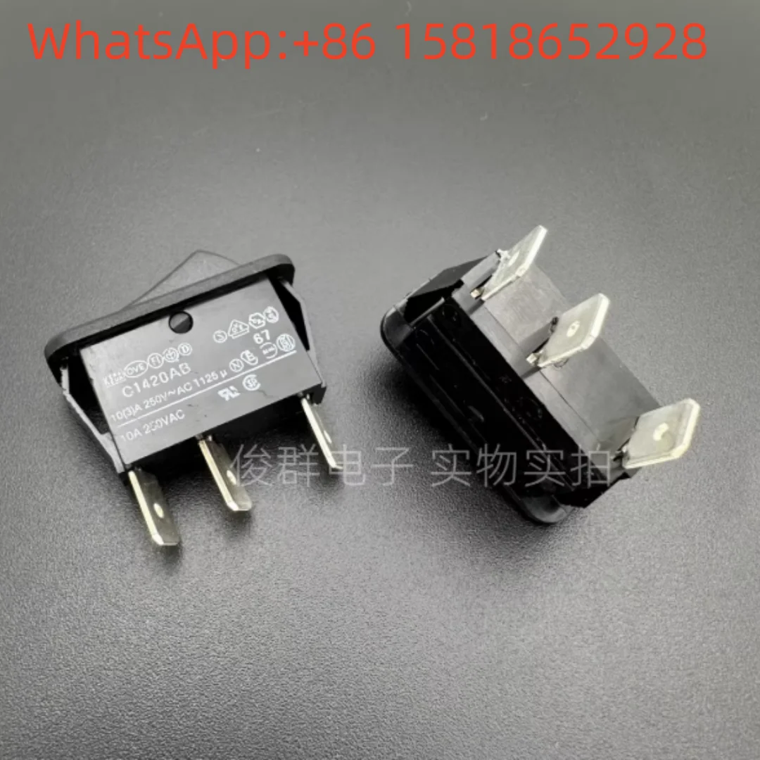 2pcs UK ARCOLECTRIC C1420AB Rocker Boat Switch 3-pin 3-position 10A 250V High Current Button