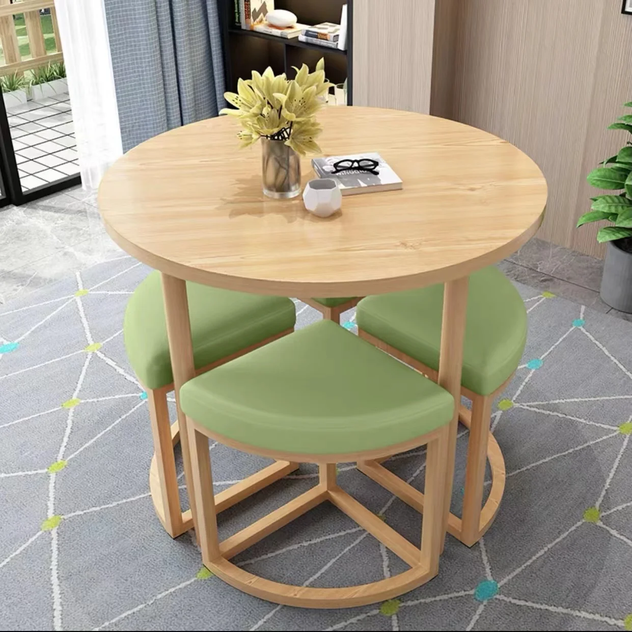 Modern Set Kitchen Dinning Tables Chairs Coffee Conference Office Dinning Tables Outdoor Nordic Mesa Plegable Home Furniture