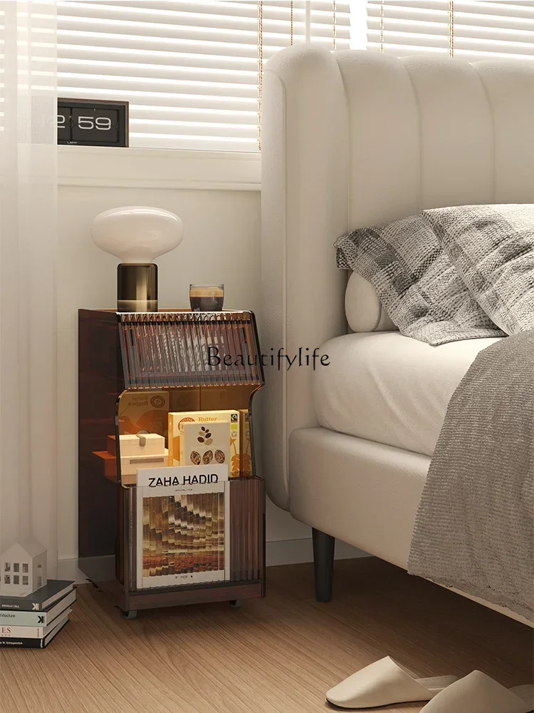 

FG17Acrylic bedside table light luxury high-end feeling bedroom storage drawer cabinet removable