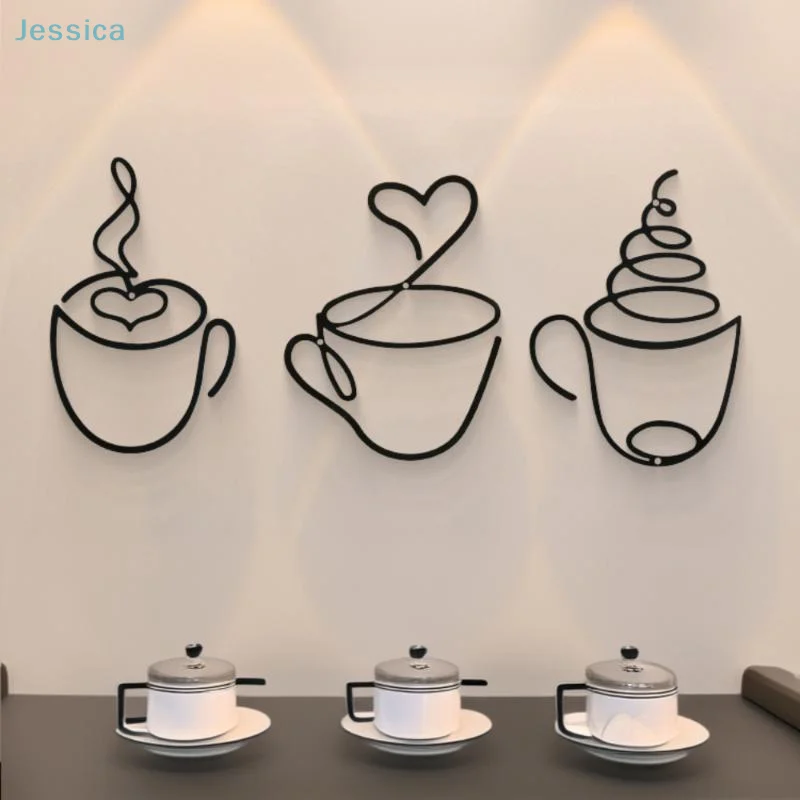 Black Coffee Cup Wall Art 4