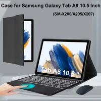 Funda para Samsung Galaxy Tab A8 de 10,5 pulgadas, funda para teclado Bluetooth inalámbrico para Tab A8 de 10,5 pulgadas, funda con soporte inteligente Samsung