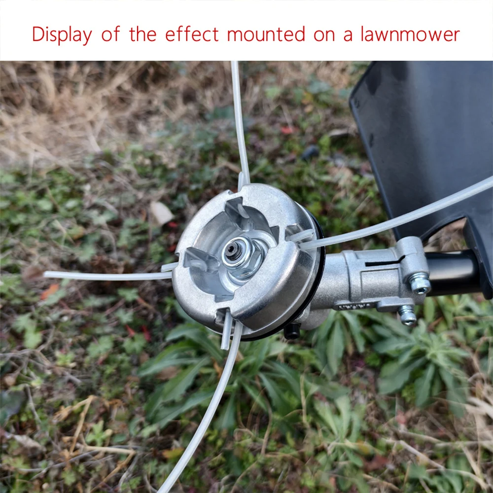 

Universal Aluminum Trimmer Head with 4pcs/20pcs Trimmer Lines for Brush Cutter Grass Trimmer Lawn Mower Accessories