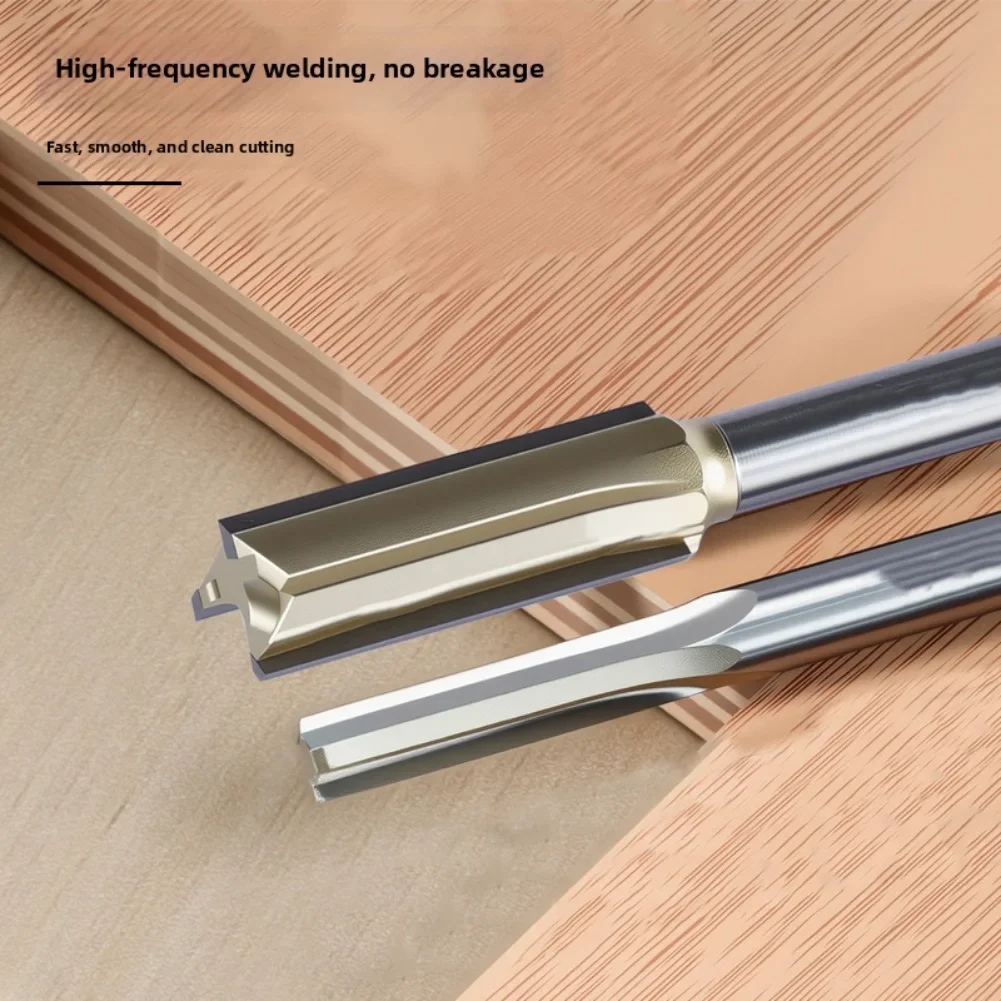 Double Edged Grooving Cutter For Woodworking Projects With 1/4 Inch Shank For Milling Inlaying Tenoning And Trimming