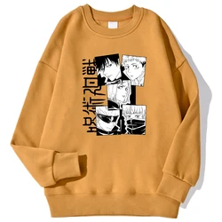 Jujutsu Kaisen Printing Pullovers For Men Autumn Winter Fashion Hoodies Warm Comfortable Sweatshirts Casual Trend Streetwears