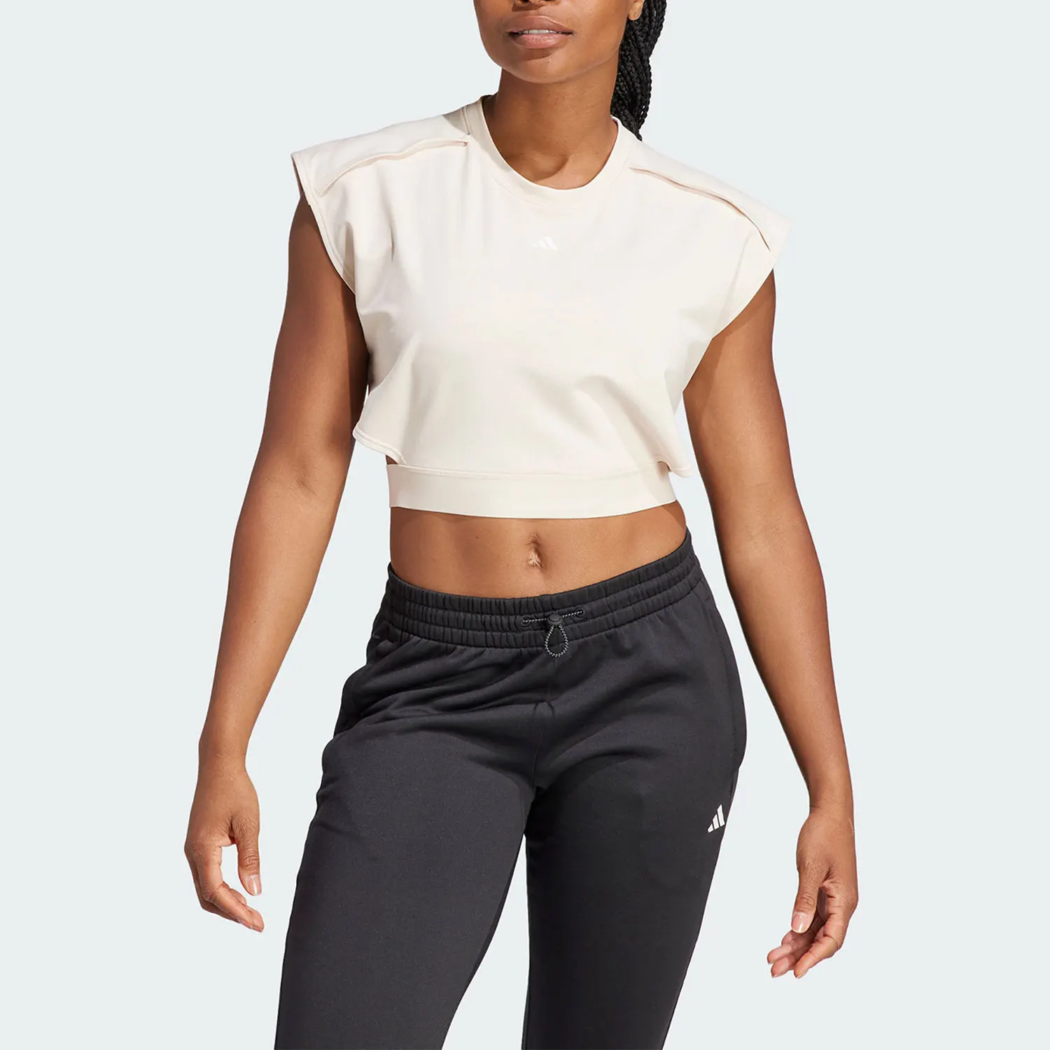 

Оригинальная женская спортивная футболка Adidas POWER CROP T IM2707