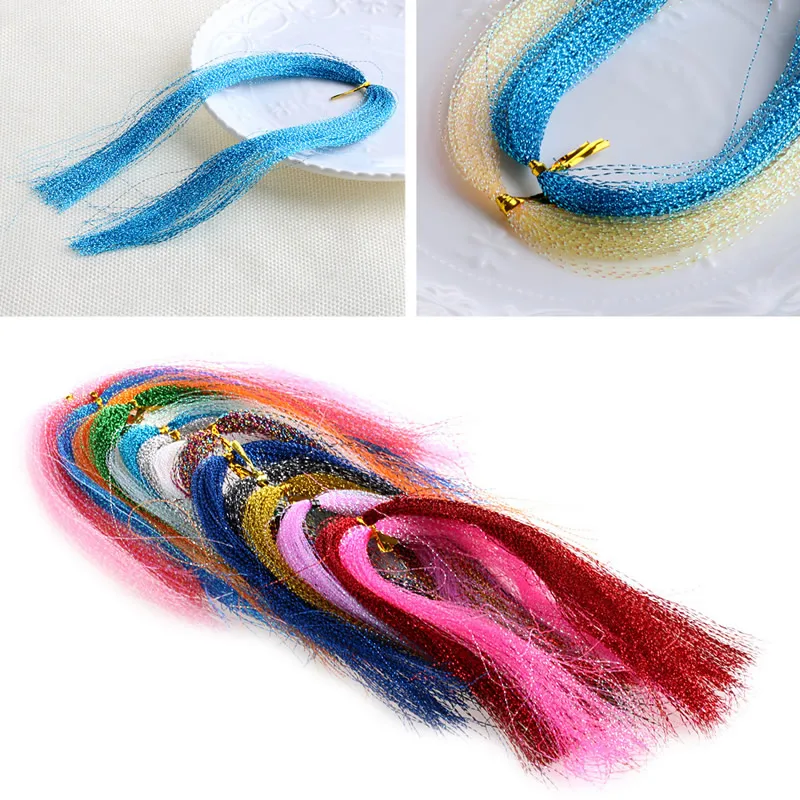 100Pcs/Bag Crystal Flash Fly Tying Material Fishing Lure Tying Making DIY Craft