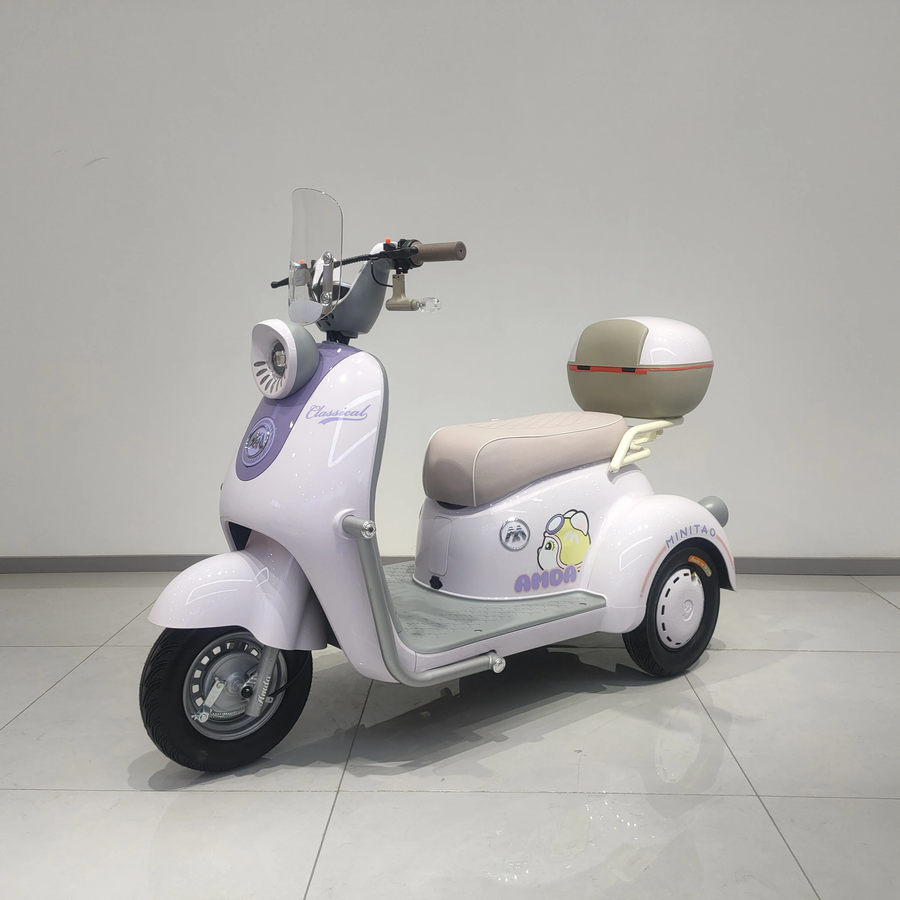Hot Selling New Style 3-Wheel Electric Tricycle with Cover Direct Sale From China Factory Leisure Tricycle