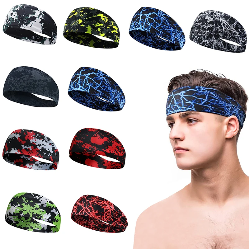 1PC Unisex Fitness Anti Sweating Band Running Headband Sports Absorbing Yoga Hair image 3