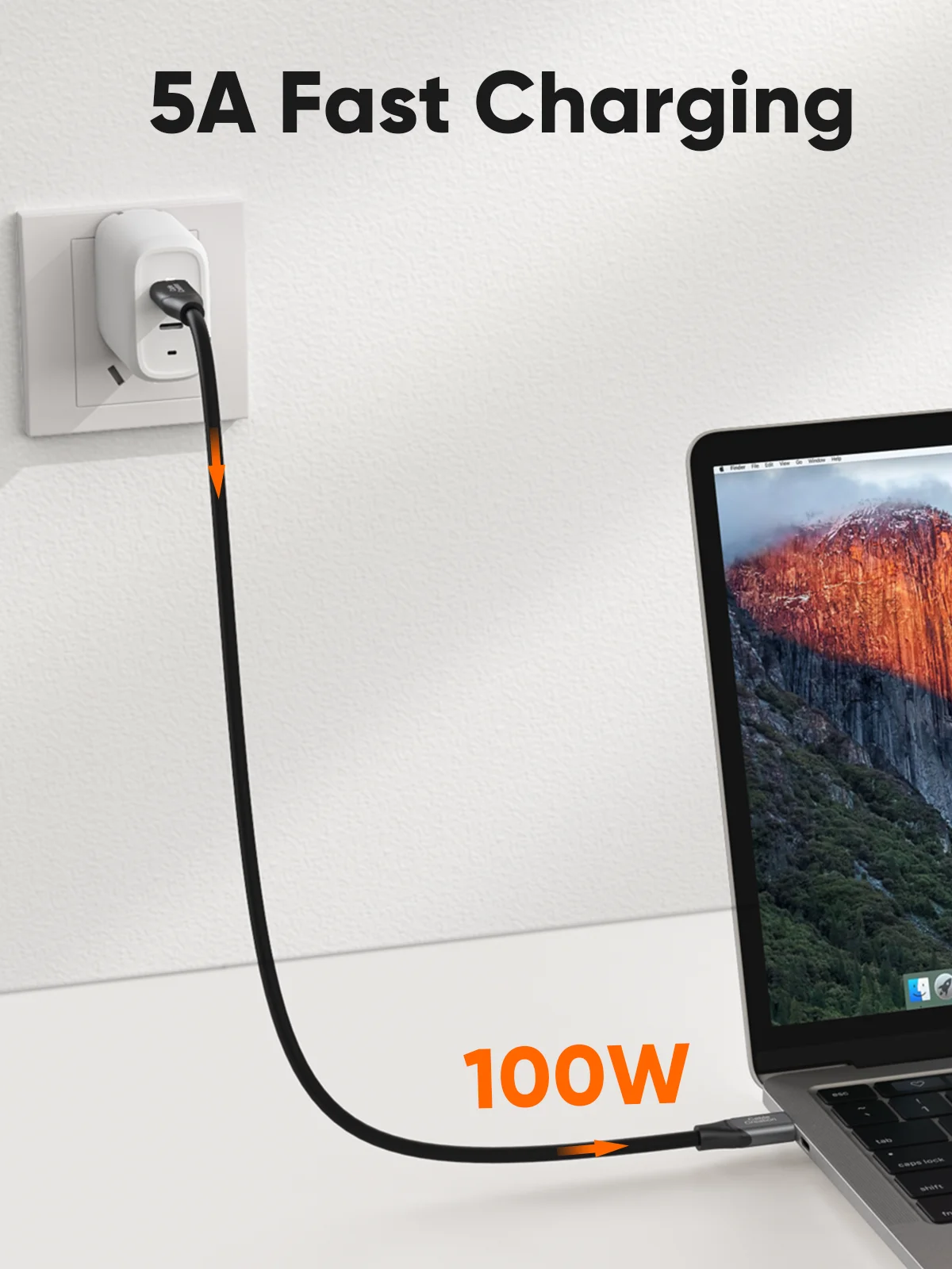 Kabel CableCreation 100W USB C do C, kabel USB 3.2 Gen2 10 Gbps do transmisji danych, kabel do szybkiego ładowania dla Android Auto — zdjęcie produktu 7