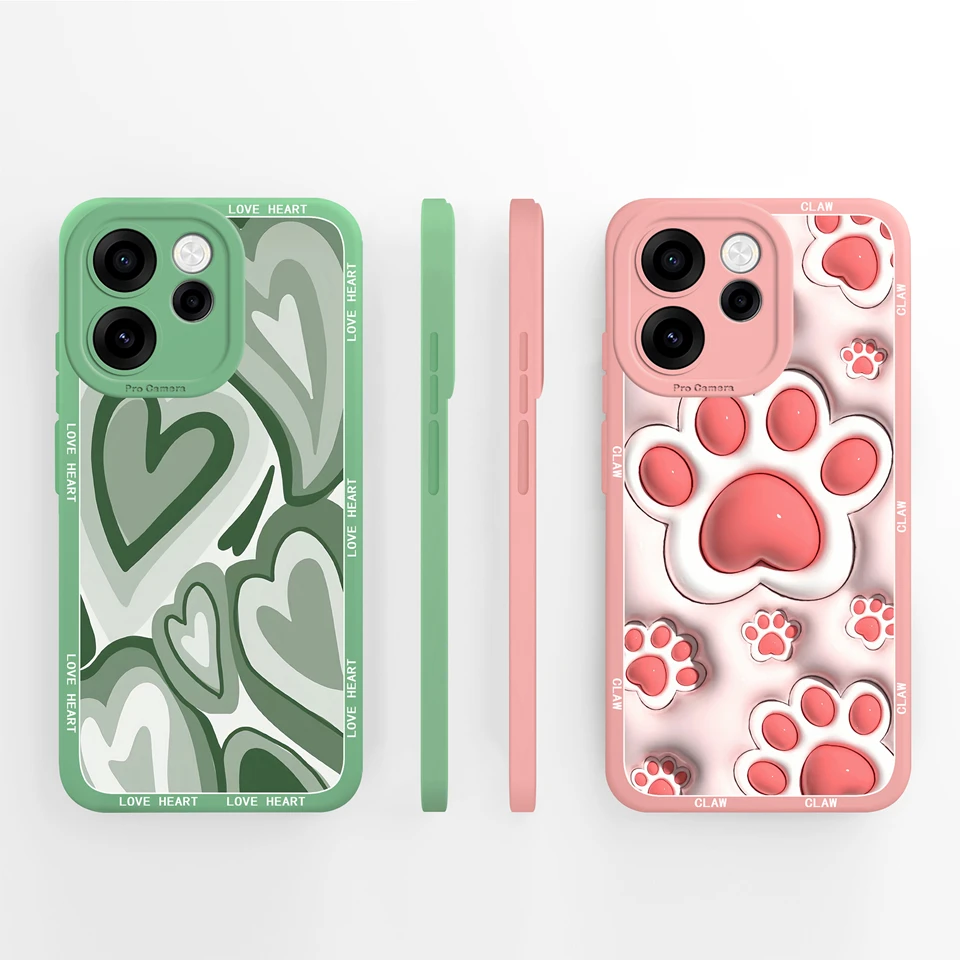 Case For OPPO Reno 15F 15 Pro Pink Tulip Rose Anti Slip Portable Simplicity Silicone Soft Shell For Reno15F reno15pro Bumper