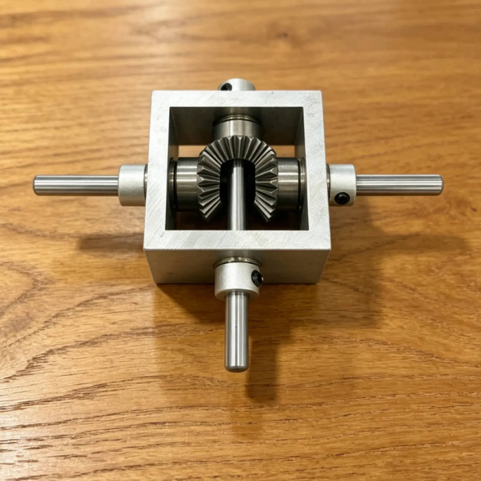 90-Degree Gearbox Lightweight Bevel Transmission Unit 90 Degree Gear Converter Easy to Install Machine Part