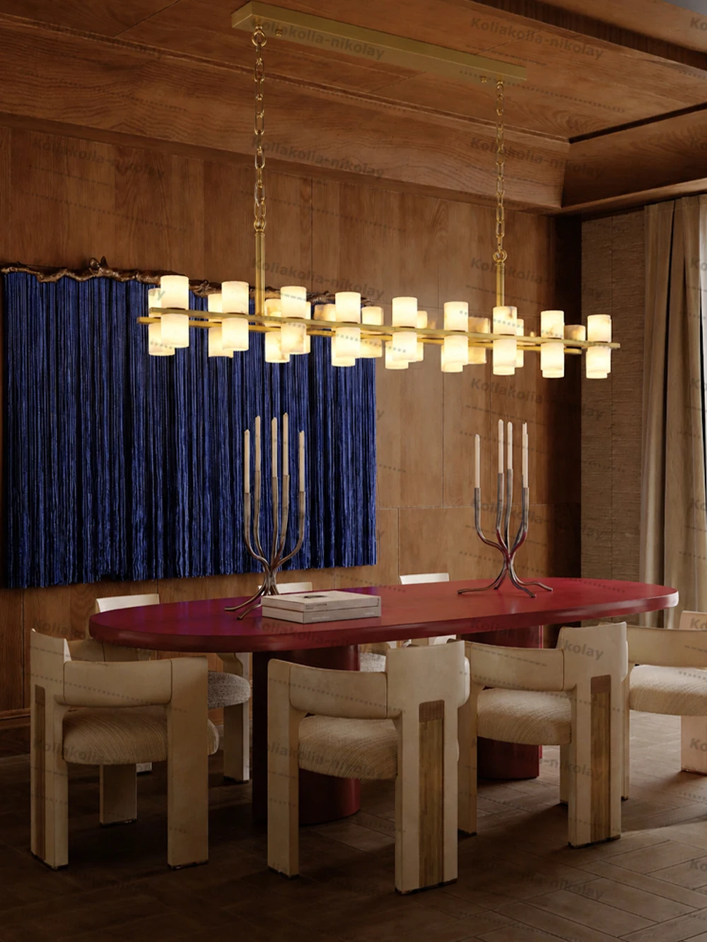 The Great Wall Marble Collection Gold Chrome Black Dimming 2026 Chandelier Lighting Alabaster Hanging Lamps For Dinning Room