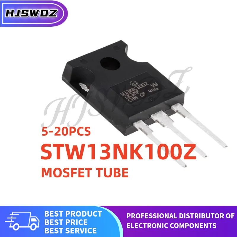 5/10/20PCS Brand New STW13NK100Z W13NK100Z TO-247 MOSFET Field-Effect Transistor