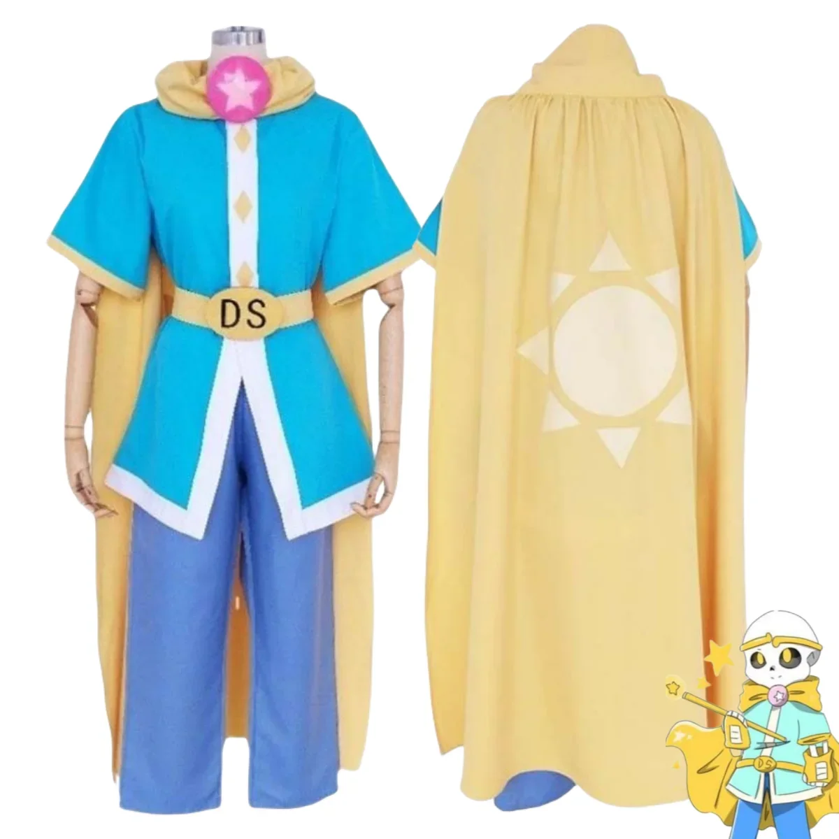 

Anime Game Undertale Dream Sans Cosplay Costume Sansy Long Cloak Combat Uniform Full Set Adult Man Halloween Carnival Suit