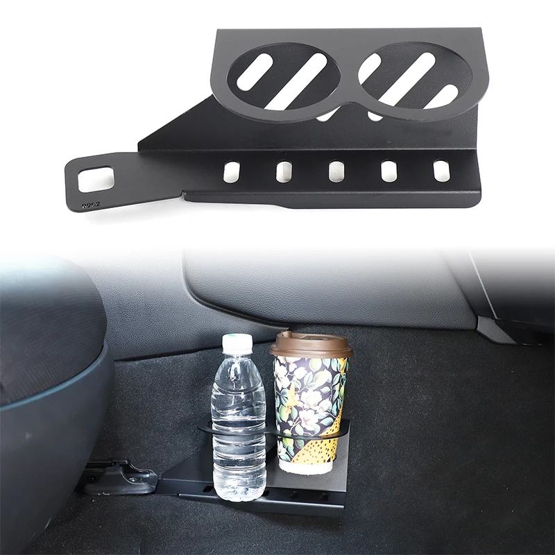 

Aluminum Alloy Black For Toyota Land Cruiser Prado 250 LC250 2024+ Car passenger seat Water cup holder car interior accessories