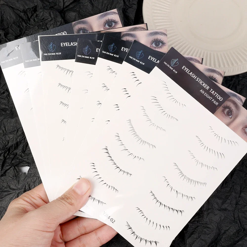 Untere Wimpern Tattoo Aufkleber gefälschte Wimpern temporäre Tattoo Patch natürliche lebensechte falsche Wimpern Wimpern Verlängerung Tool Make-up