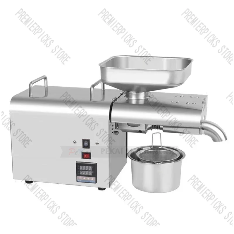 K28C Fully Automatic Commercial Cold Hot Oil Press New Intelligent Temperature Regulated Stainless Steel  Extractor Electric