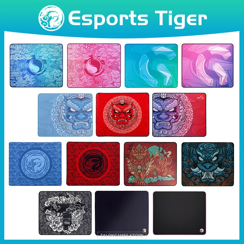 

Esptiger Gaming mousepad tiger Smooth Flexible For Professional Gamer LongTeng Lingyun Eba QinSui 2 S Hemming High Quality