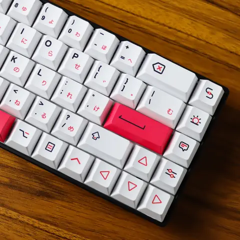 Fendai 140 Keys cherry Profile PBT Keycaps DYE-SUB Personalized Japanese Keyboard  for 64/68/75 Cherry MX Mechanical Keyboard