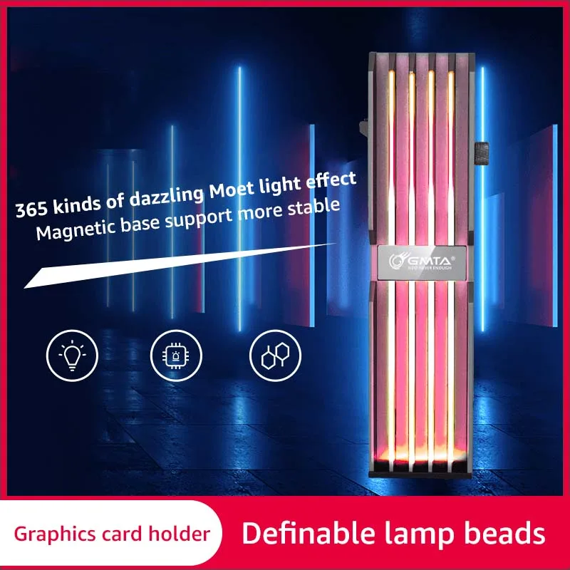 

Кронштейн для поддержки графического процессора Antec RGB, Модифицируемый RGB 5 В, 3-контактный разъем RGB