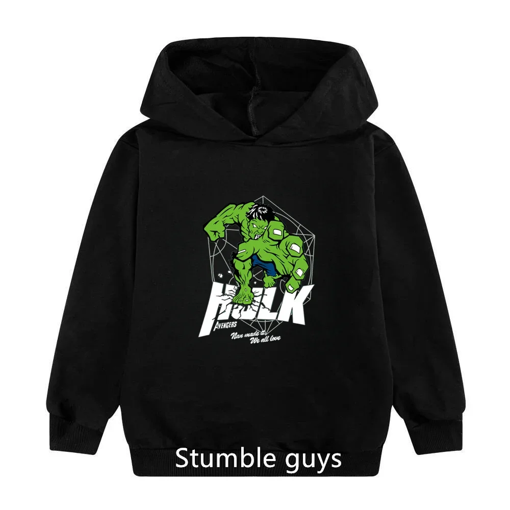 Hulk Children Heavy Hoodie Men and Women Small Children Big Children Boys and Girls Cartoon Outside Wearing Hoodie Tide