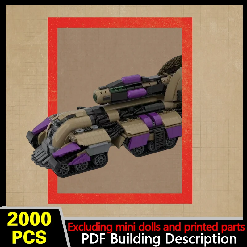 Military Armored Tank Model MOC Building Bricks War Equipment Modular Technology Gifts Holiday Assemble Children Toys Suit