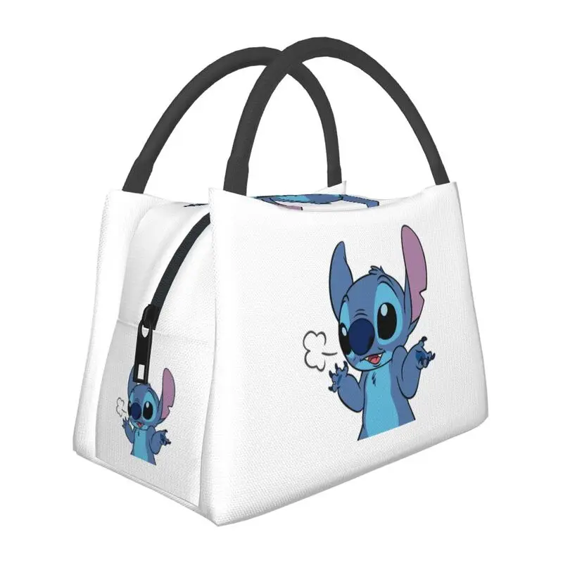 

Custom Stitch TV Cartoon Animation Lunch Bag Women Thermal Cooler Insulated Lunch Boxes for Work Pinic or Travel