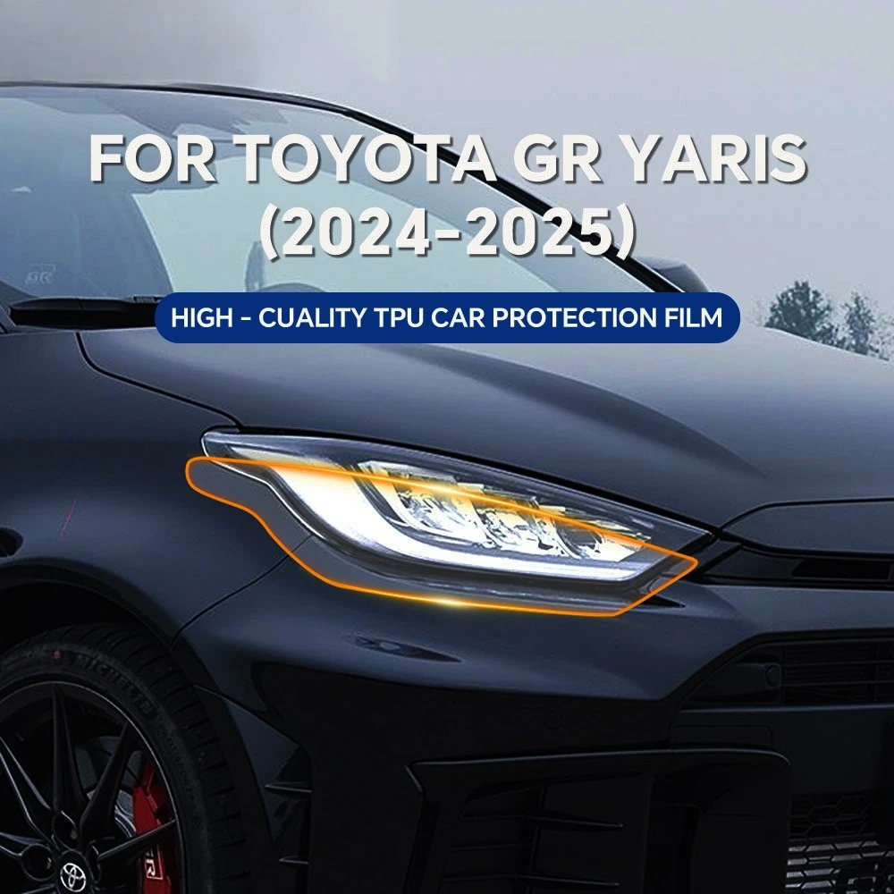 

For Toyota GR Yaris 2024 2025 Headlight Rearview Film TPU Paint Protection Film Pre-cut PPF Anti-scratch Kit Clear Resistant Bra