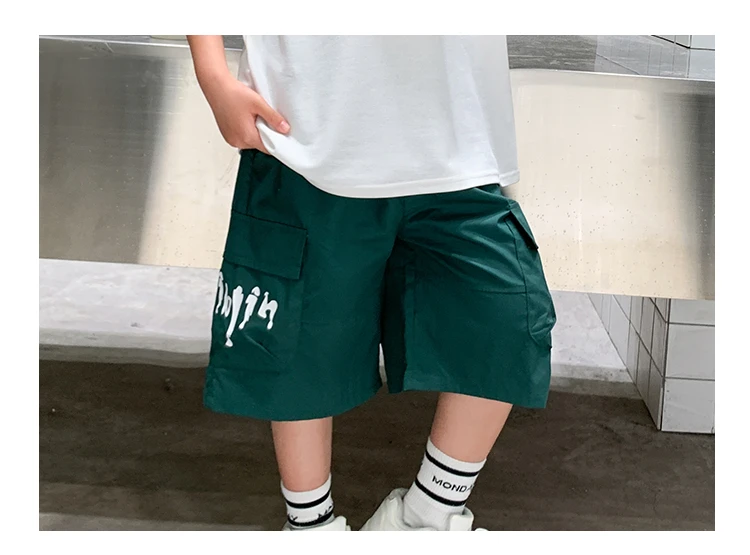 Heißer Verkauf Jungen Sommer Mode Baumwolle 2-teilige Kurzarm-T-Shirts + Shorts Anzüge 5-14 Jahre Kinder Freizeitkleidung Kinderbekleidungssets – Detail 20