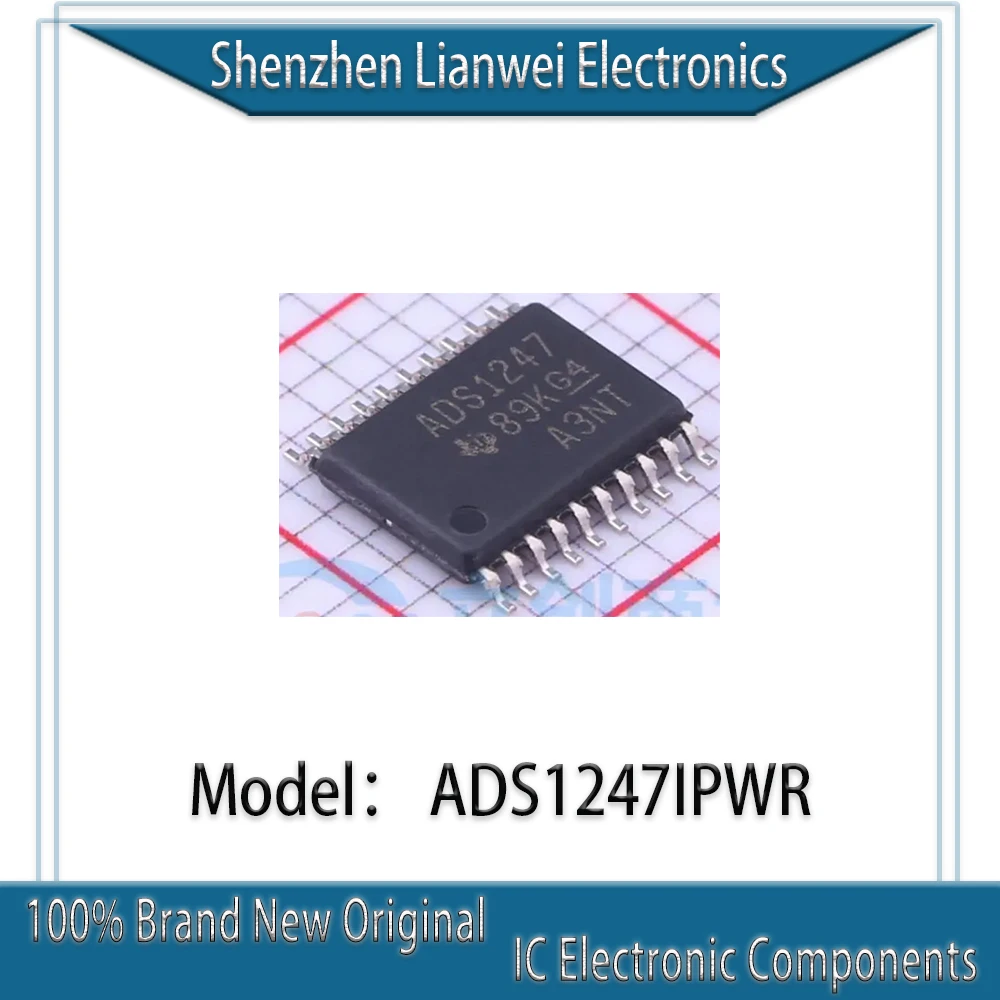

100% New Original ADS1247IPWR ADS1247 IC Chipset TSSOP-20