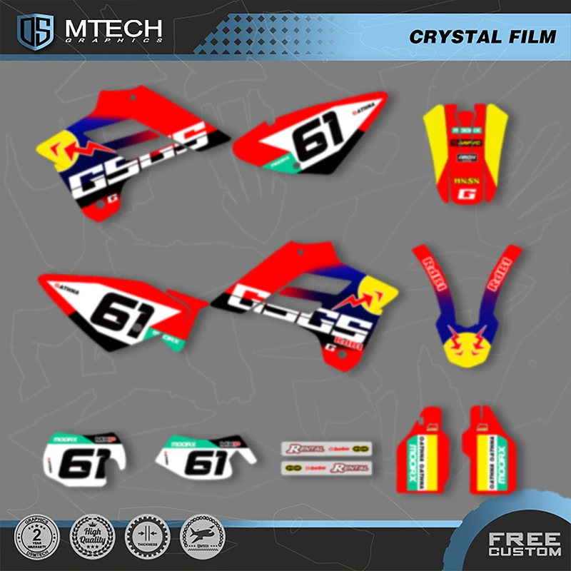 DSMTECH Custom Team Graphics Backgrounds Decals Stickers Kits For GASGAS EC 2002 2003 2004 2005 2006 EC 250 300 350 002