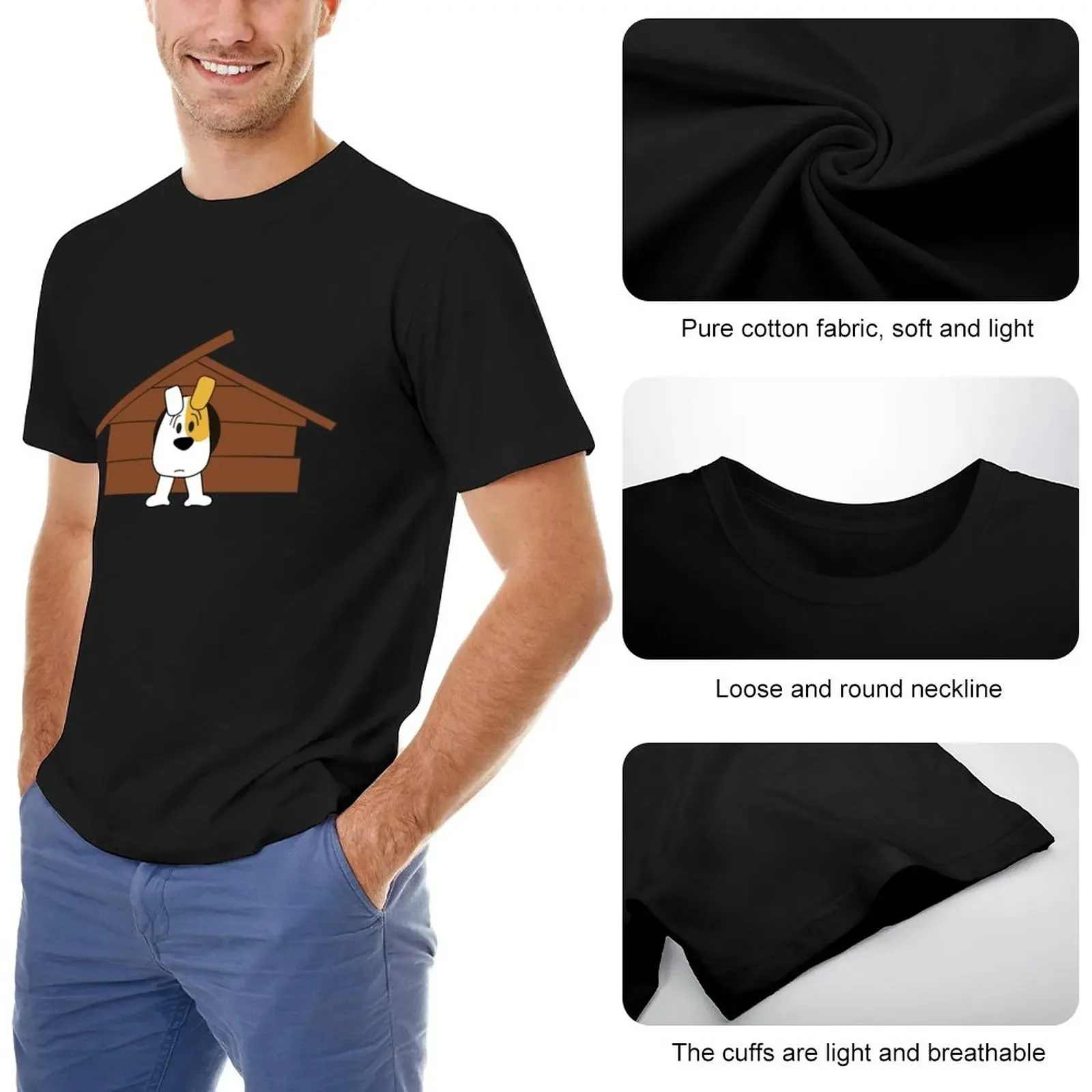 Reksio doggie, Bolek & Lolek T-Shirt funny t shirt black t shirt heavy weight t shirts for men