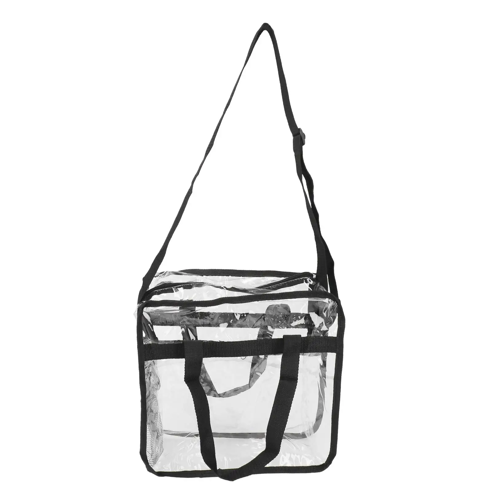 

Clear Tote Bag - Portable Transparent Travel Gear for Sports Events and Students