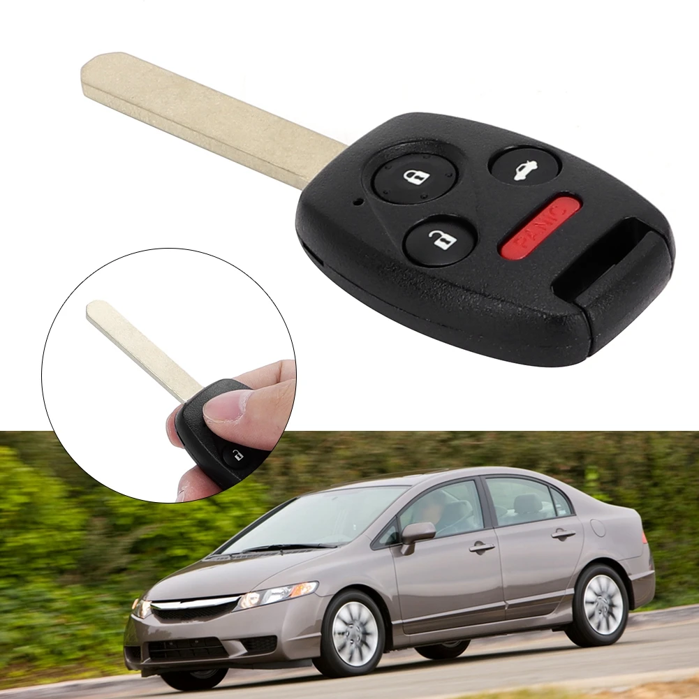 

313.8 Frequency 4 Buttons Entry Remote Car Key With Chip Fit For Honda Civic06-11