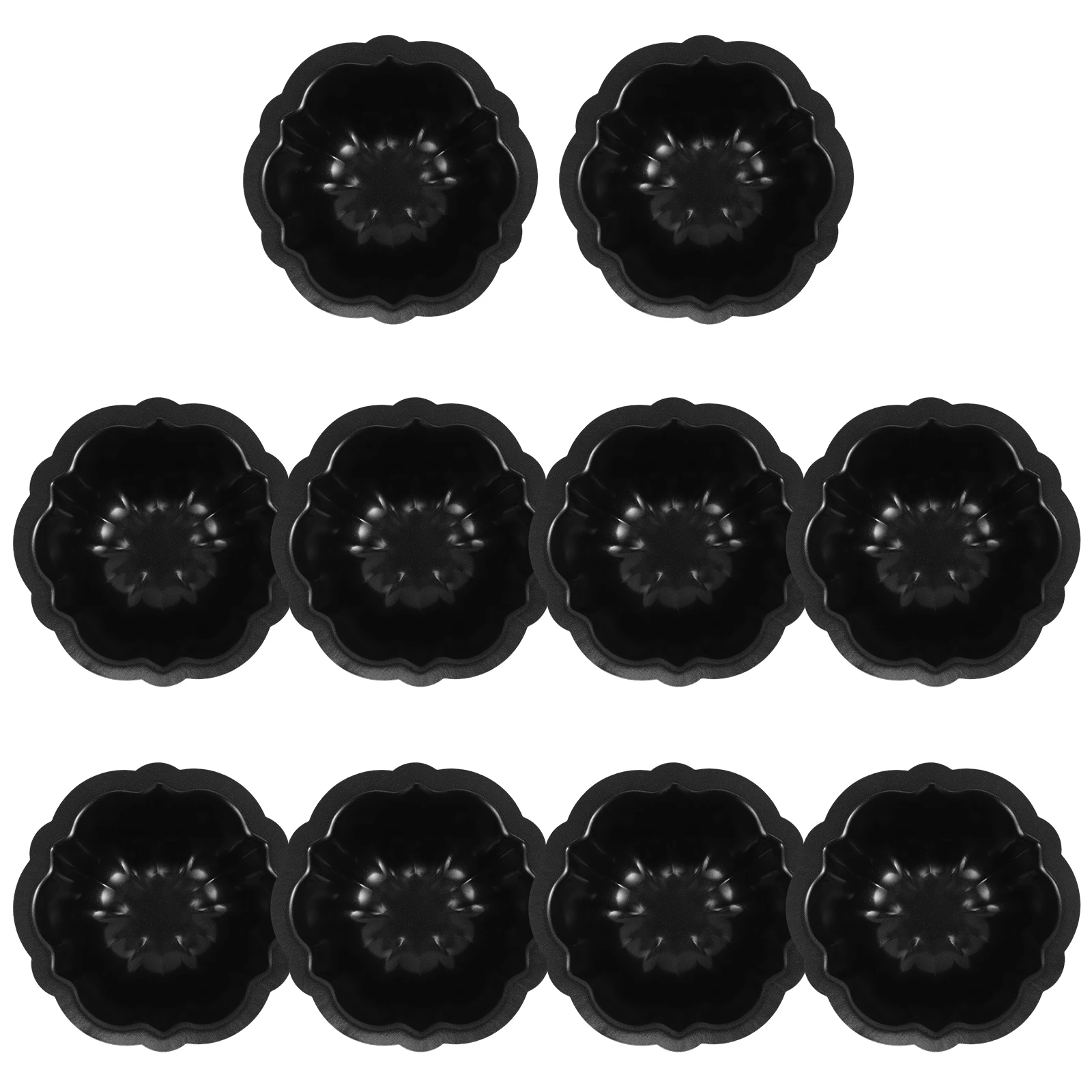 

10pcs Mold Baking Supplies Nonstick Heart Round Square Cartoon Patterns Cake Trays For Birthday Party Lightweight Kitchen Tools