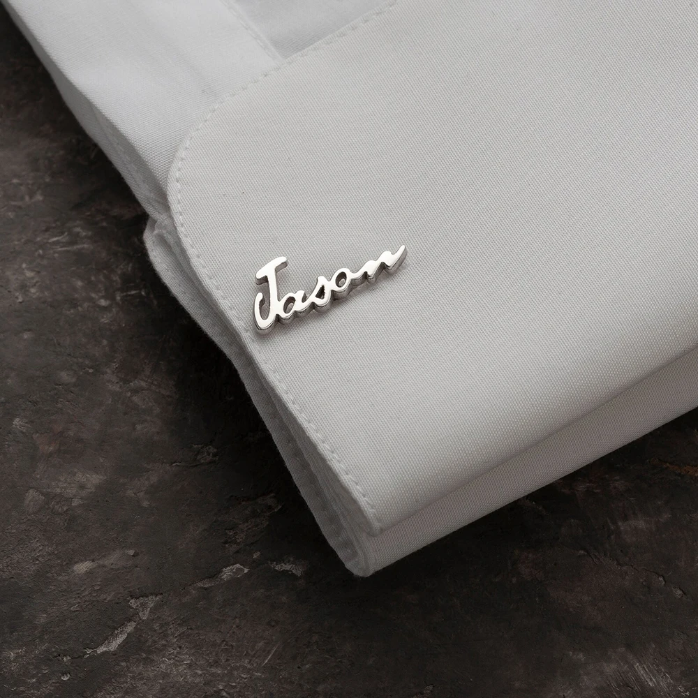 

Customized Minimalist Style Letter Cufflinks, Stainless Steel Metal Clothing Cufflinks, Surprise Party Gifts, Birthday Gifts.