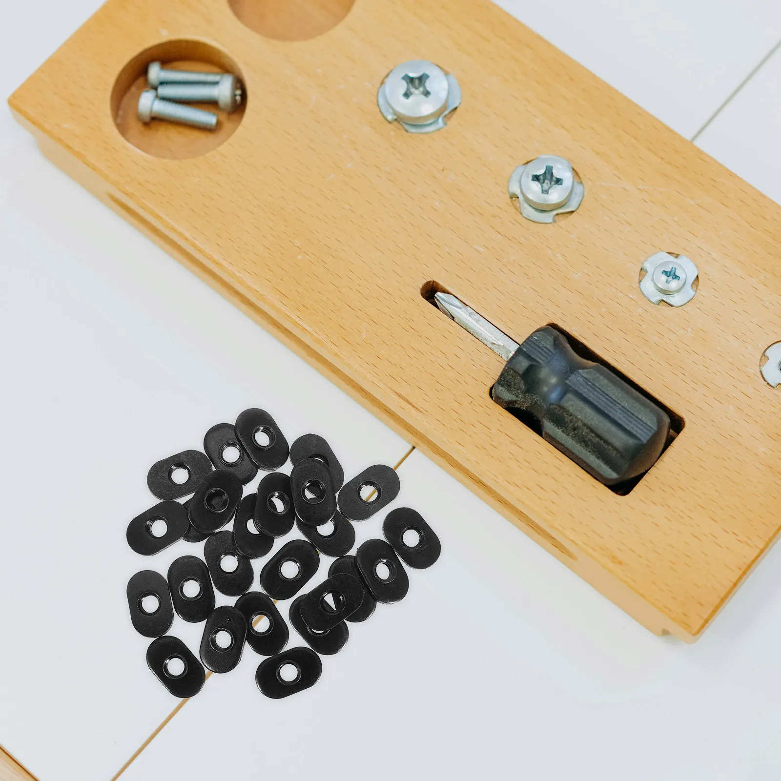

25 Pcs Simple Nut Block Connector Screws Metal Slide Nuts Hardware Extruded Fastener
