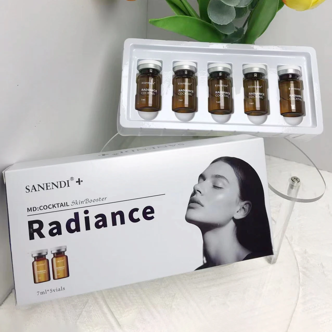 Sanendi Cocktail Serum Vitamins Collagen Skin Booster Hydration Moisture Korean Skin Care Balance Oil Essence 7mlx5vials