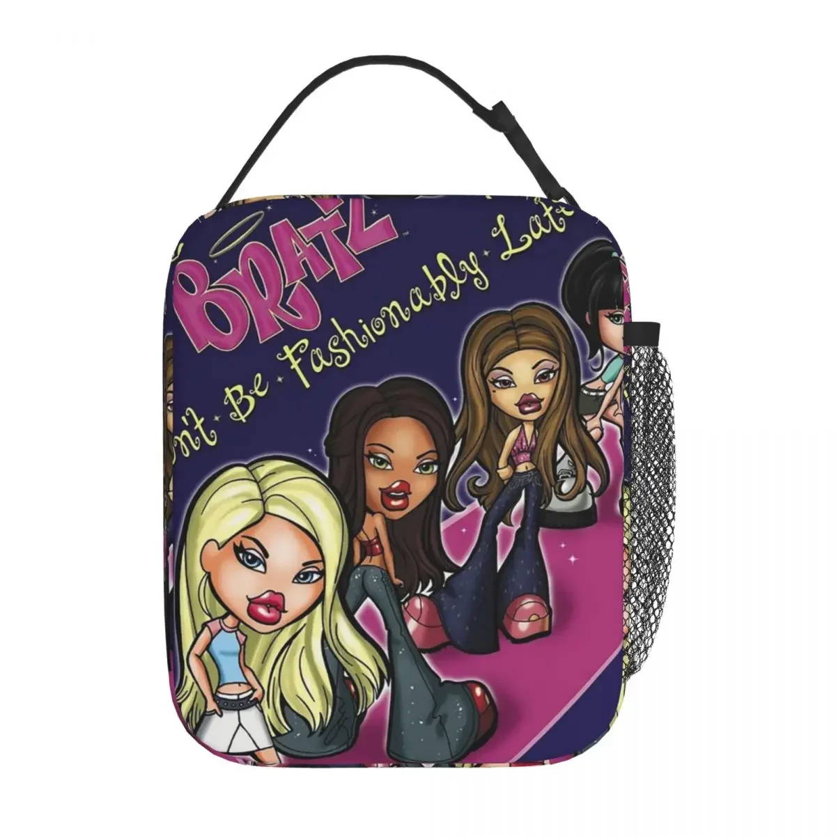 Custom Bratz Rock Angelz Lunch Bag Women Cooler Thermal Insulated Lunch Boxes for Adult Office