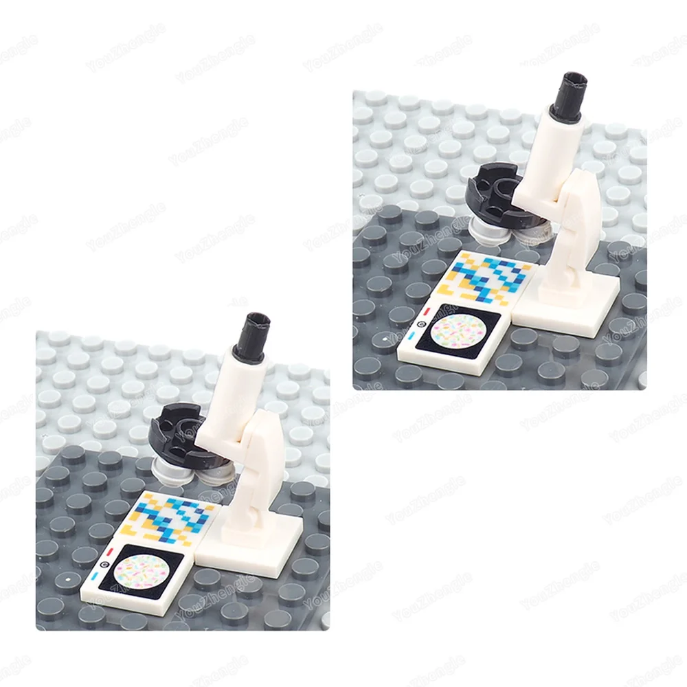 مجهر أحادي العين نماذج مكعبات البناء MOC أرقام أداة بصرية معدات شاشة الفلورسنت مطابقة المشهد الهدايا اللعب