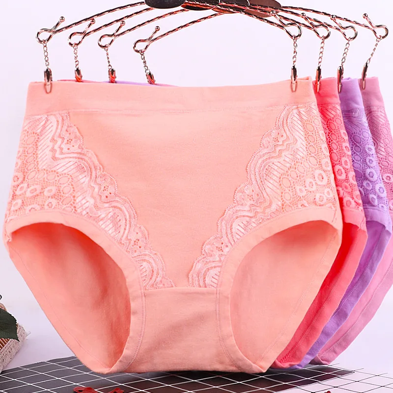 Plus Size Katoenen Kruis Obesitas Slips Dames Slipje Grote Maat Middelbare Leeftijd Mid-taille Comfortabel Dames Slipje Sigurж Vara__